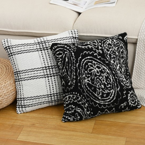 Cross-border Nordic ins chenille embroidered pillowcases for floral patterns for living room, sofa, and bedroom cushions. Cross-border Nordic ins chenille embroidered pillowcases for floral patterns for living room, sofa, and bedroom cushions.