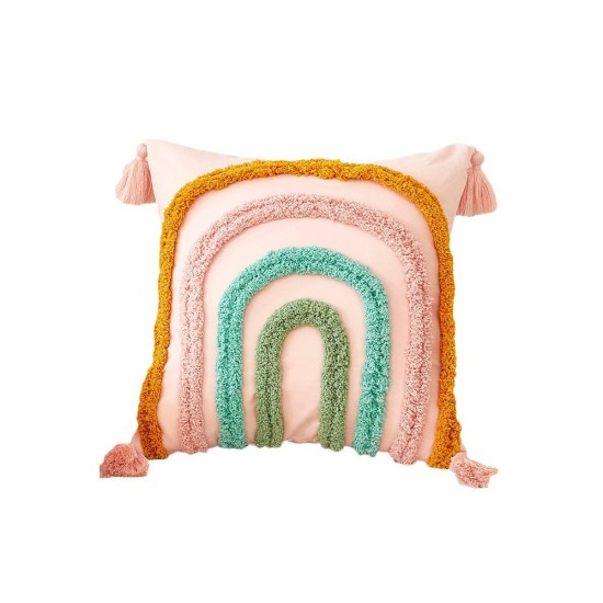 American retro handmade tassel pillowcase, living room sofa lumbar pillow, light luxury bed cushion, office lumbar support. American retro handmade tassel pillowcase, living room sofa lumbar pillow, light luxury bed cushion, office lumbar support.