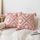 Nordic French luxury lace cushions. INDS cotton and linen floral sofa cushion covers with classic and elegant 3D embroidery.