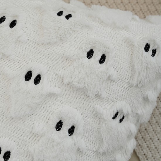 In stock! Cross-border Halloween pumpkin ghost plush embroidered pillowcase In stock! Cross-border Halloween pumpkin ghost plush embroidered pillowcase