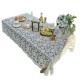Cross-border French pastoral ins-style lace rectangular tablecloth, retro palace-style coffee table and tablecloth dust cover Cross-border French pastoral ins-style lace rectangular tablecloth, retro palace-style coffee table and tablecloth dust cover