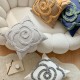 Cross-border Nordic INs hemp rope embroidered pillowcases, four-cornered tassel retro pastoral pillows, living room sofa cushions, lumbar pillows Cross-border Nordic INs hemp rope embroidered pillowcases, four-cornered tassel retro pastoral pillows, living room sofa cushions, lumbar pillows