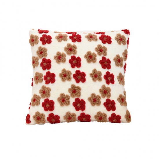 French cotton and linen 3D floral lace pillow. INSS Light Luxury Mesh Lace Sofa Cushion Covers, Lumbar Pillows