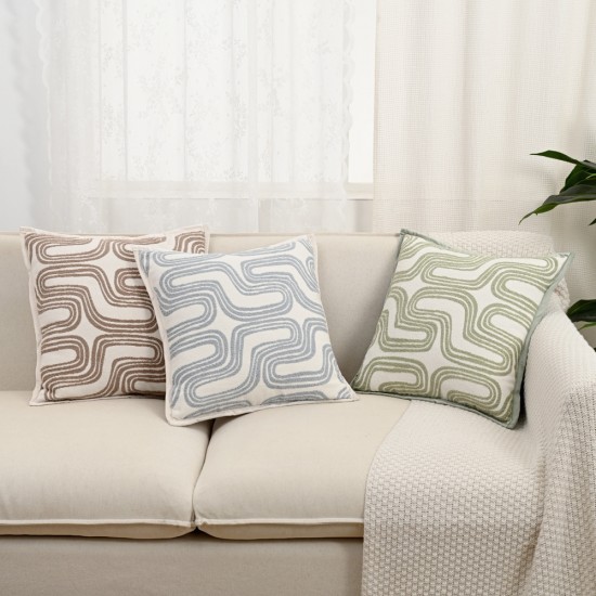 Cross-border Nordic ins vintage geometric chenille jacquard velvet pillow, living room sofa cushion cover decoration Cross-border Nordic ins vintage geometric chenille jacquard velvet pillow, living room sofa cushion cover decoration